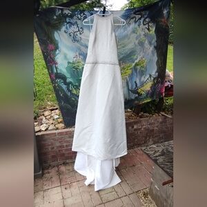 Wedding Dress White size 10 Barbra Allin needs clean